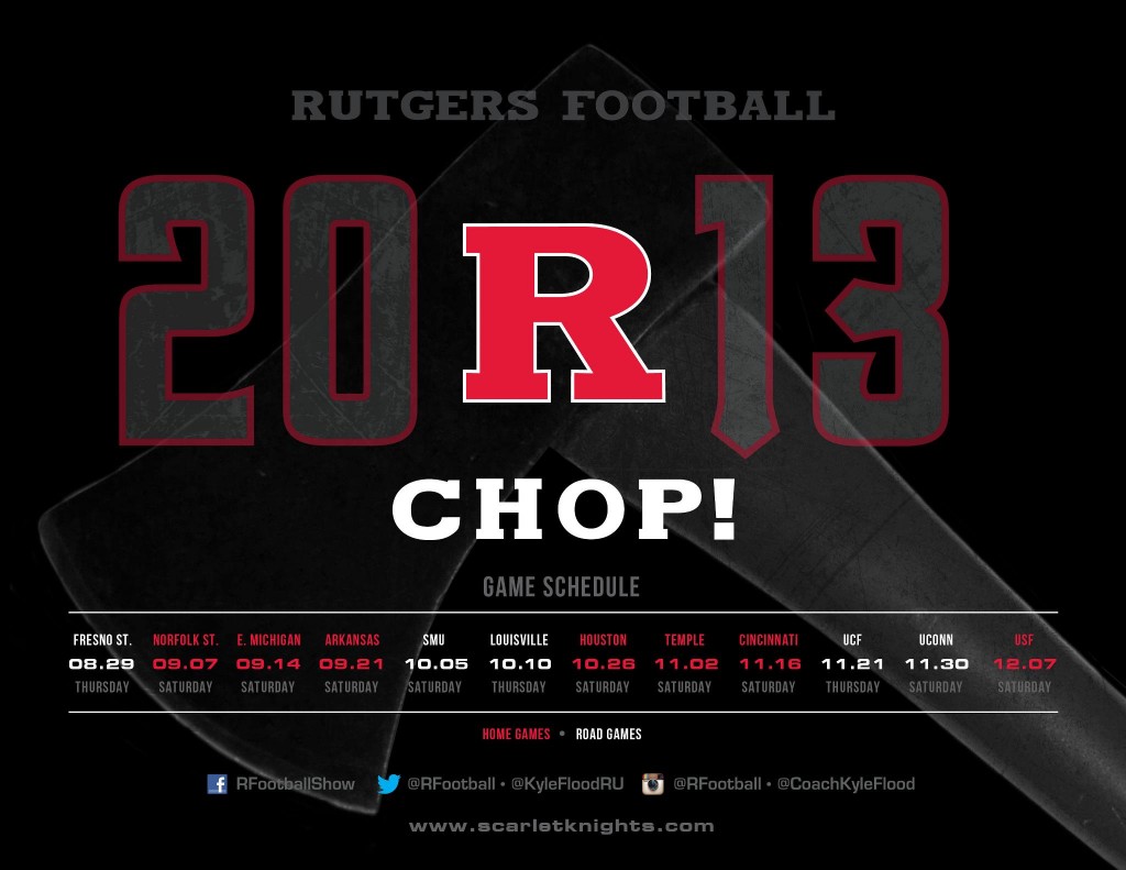 Rutgers Football 2013 Schedule